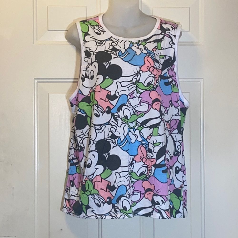 Disney Mickey Minnie Mouse Goofy Pluto Tank Top Shirt Size  XXL (19)